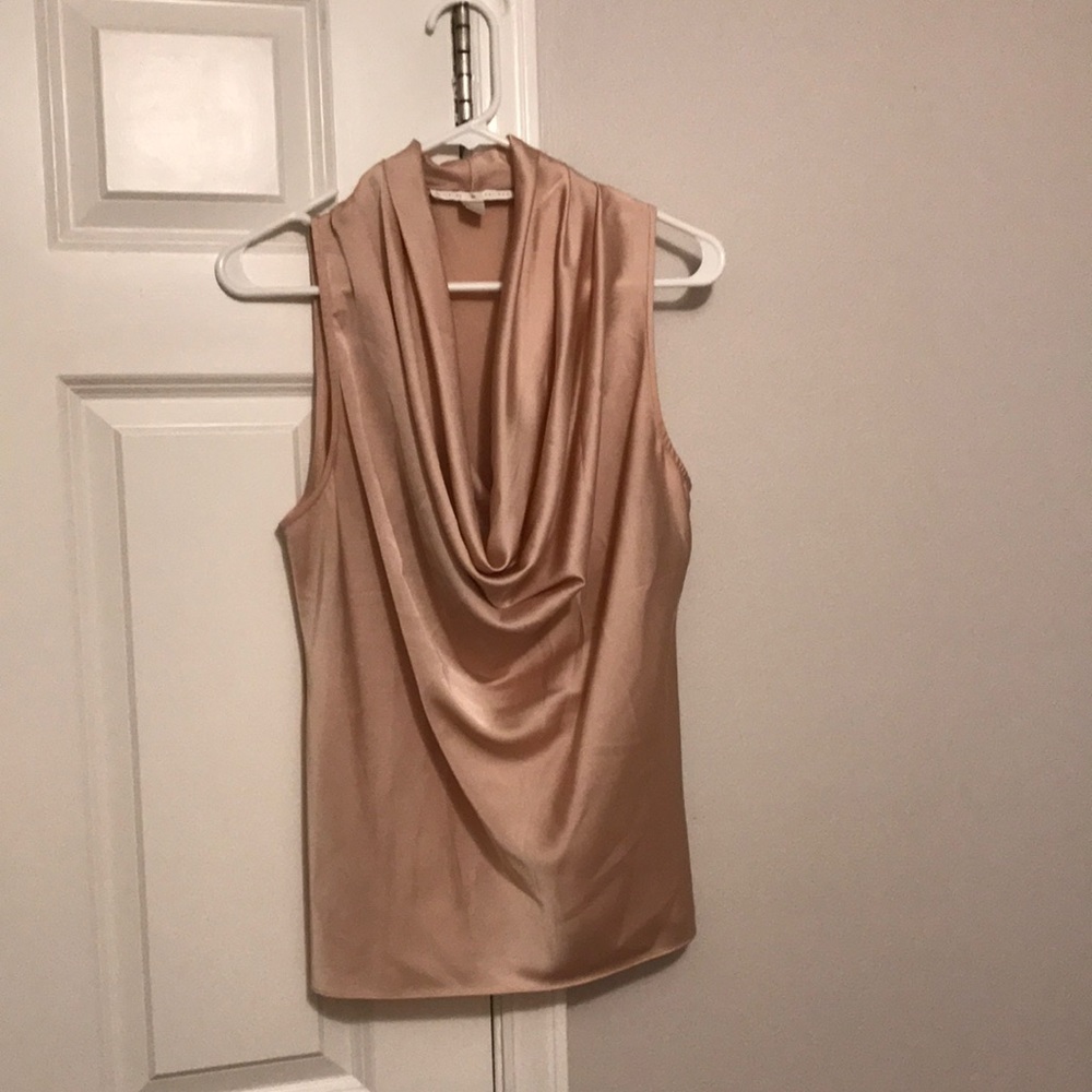 Boston proper champaign-colored blouse